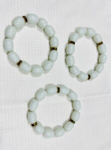 White protection - favor beads